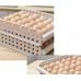 30-Grid Stackable Egg Storage Tray Organizer Shelf - 2 Pack